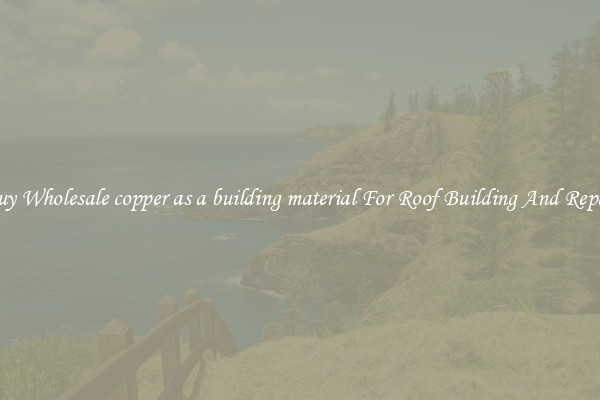 Buy Wholesale copper as a building material For Roof Building And Repair