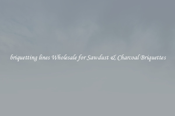  briquetting lines Wholesale for Sawdust & Charcoal Briquettes 