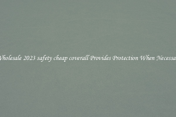 Wholesale 2023 safety cheap coverall Provides Protection When Necessary