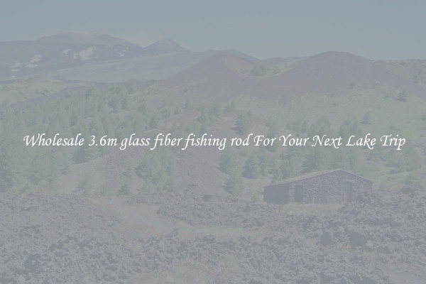 Wholesale 3.6m glass fiber fishing rod For Your Next Lake Trip