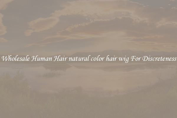 Wholesale Human Hair natural color hair wig For Discreteness