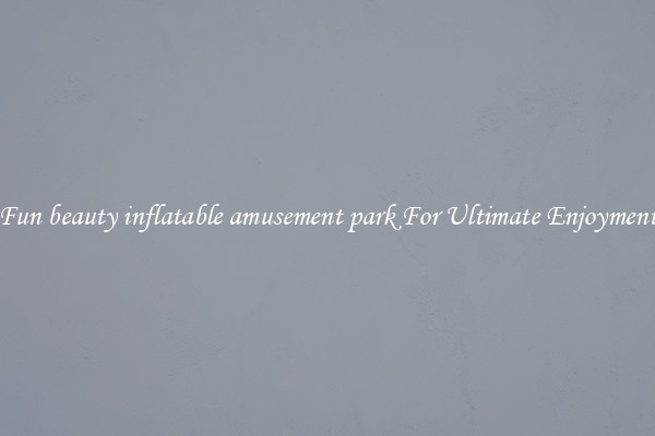 Fun beauty inflatable amusement park For Ultimate Enjoyment