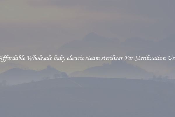 Affordable Wholesale baby electric steam sterilizer For Sterilization Use