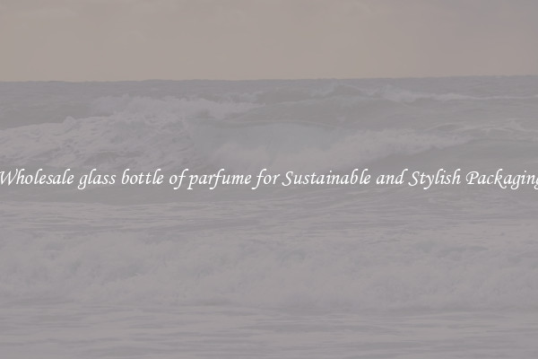 Wholesale glass bottle of parfume for Sustainable and Stylish Packaging